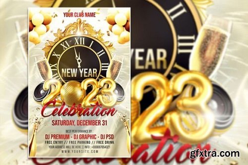 New Year Celebration Poster or Flyer