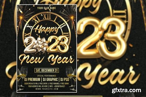 Happy New Year 2023 Poster or Flyer