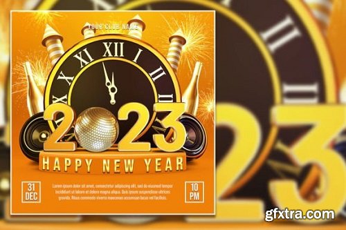 Happy New Year 2023 Social Media Post