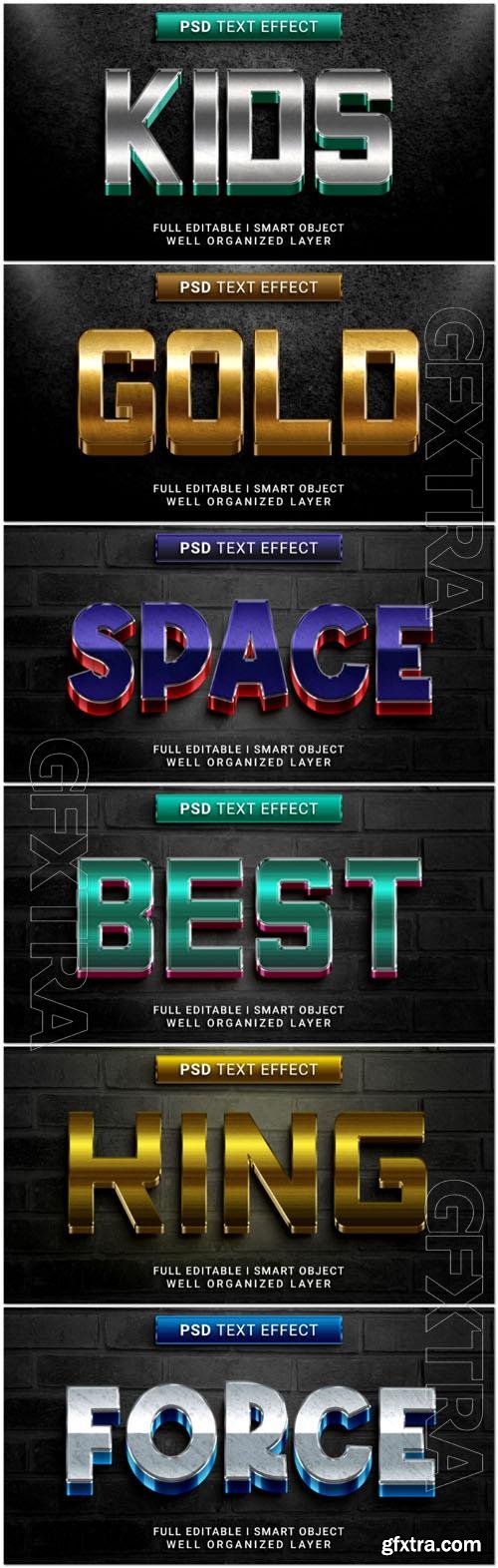 Psd style text effect editable set vol 20 Psd style text effect editable set vol 20