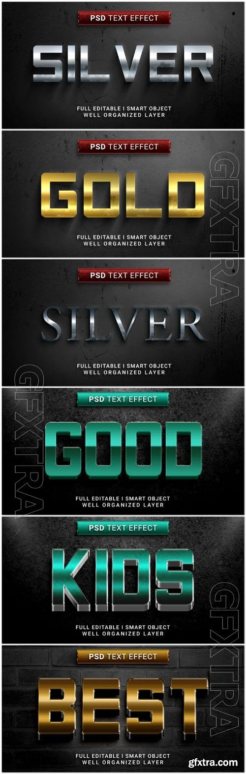 Psd style text effect editable set vol 17 Psd style text effect editable set vol 17