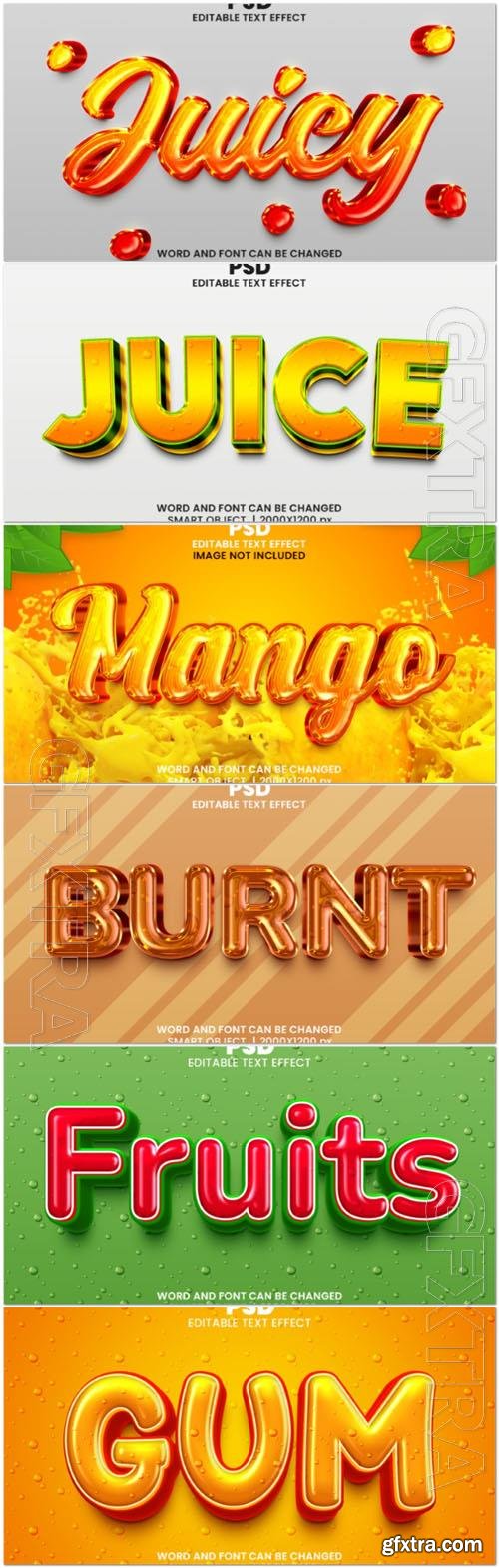 Psd style text effect editable set vol 18 Psd style text effect editable set vol 18