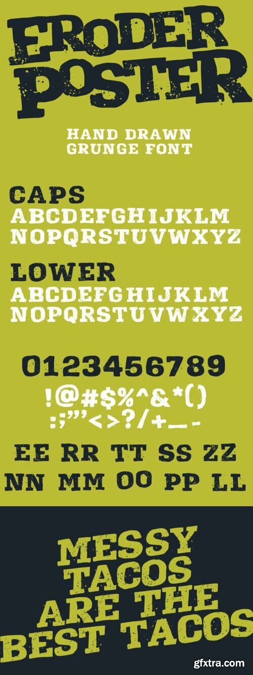 Eroder Poster Font
