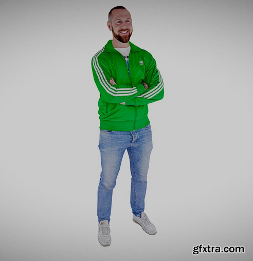 Casual sport guy 3D Model