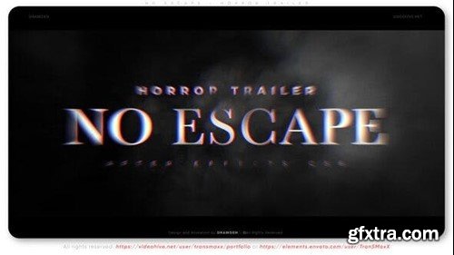 Videohive No Escape - Horror Trailer 42098604 Videohive No Escape - Horror Trailer 42098604