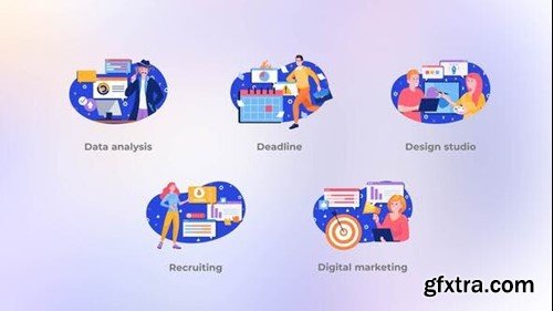 Videohive Digital marketing - Blue concepts 42098707