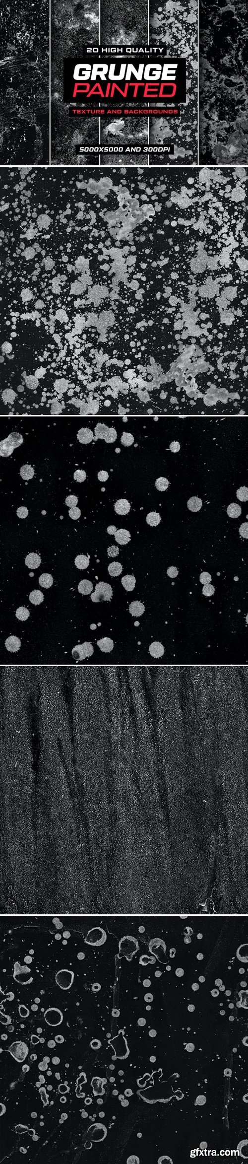 Grunge Painted Textures and Overlays LQX8ZLN