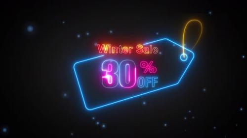 Videohive - Winter Sale Discount Tag 30 Percent Off - 42061167 - 42061167