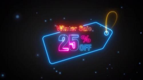 Videohive - Winter Sale Discount Tag 25 Percent Off - 42061170 - 42061170