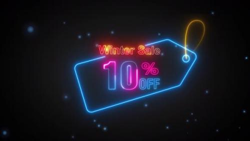 Videohive - Winter Sale Discount Tag 10 Percent Off - 42061171 - 42061171