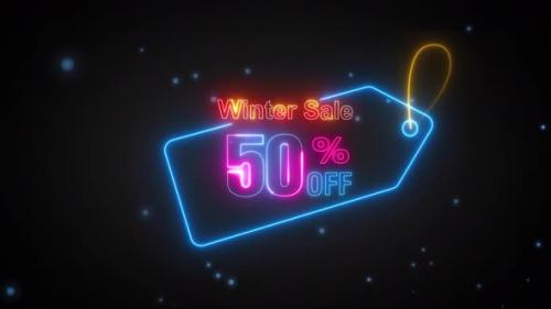 Videohive - Winter Sale Discount Tag 50 Percent Off - 42061173 - 42061173