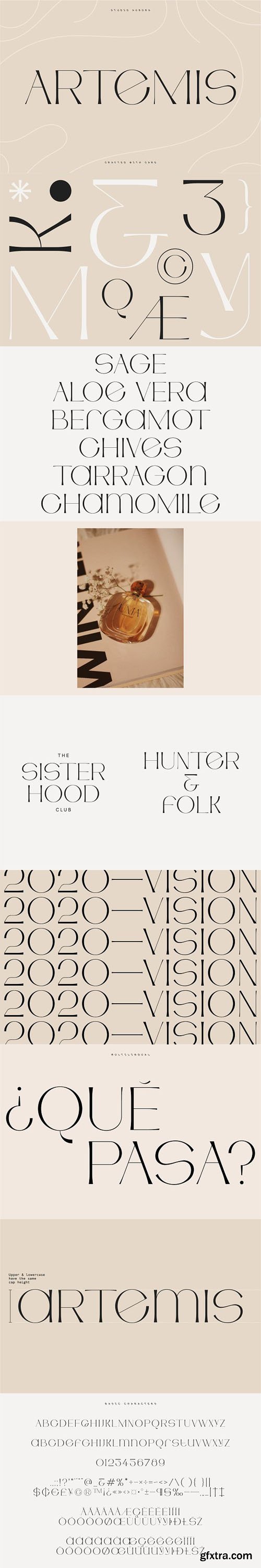Artemis - Display Semi-serif Typeface Artemis - Display Semi-serif Typeface