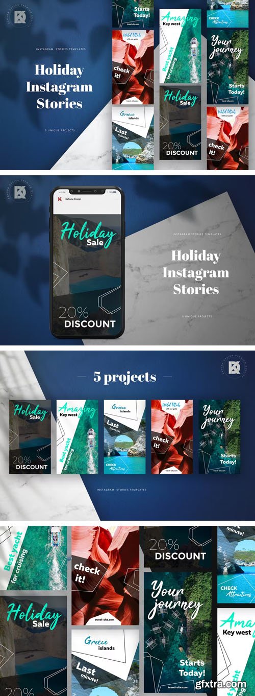 5 Holiday Insta Stories PSD Templates 5 Holiday Insta Stories PSD Templates