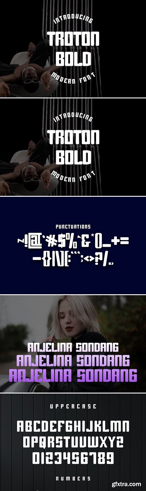 Troton bold font