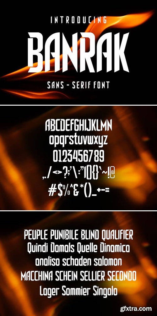 Banrak Font