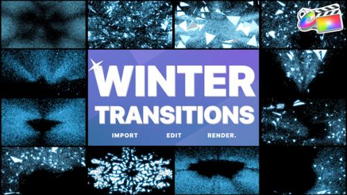 Videohive - Ice Winter Transitions | FCPX - 42098303 - 42098303