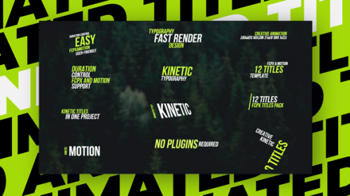 Videohive Kinetic Animated Text FCPX 42168967 GFxtra