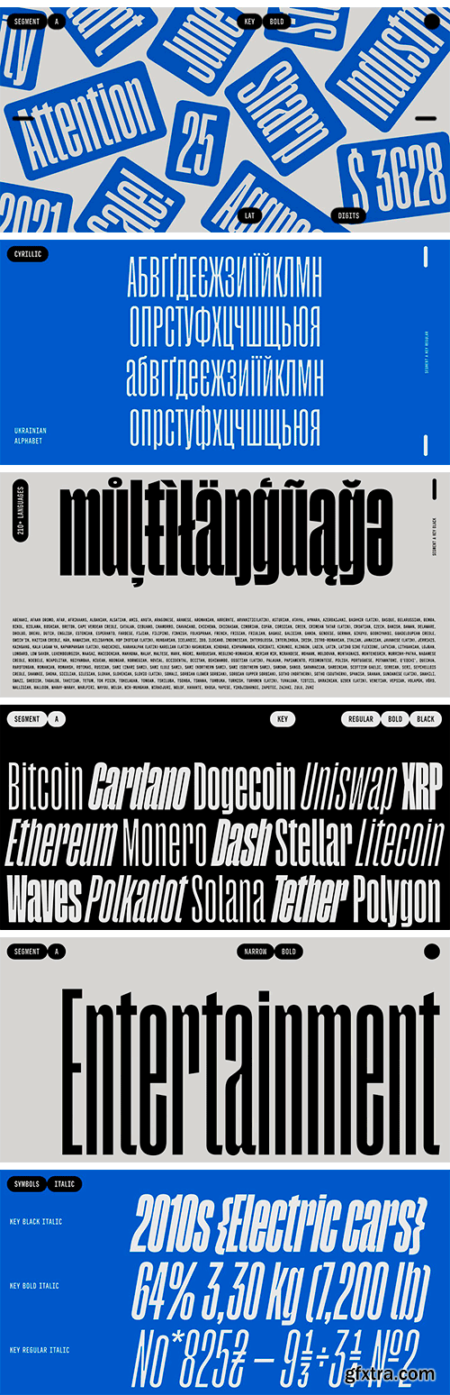 Segment A Type Font Family Segment A Type Font Family