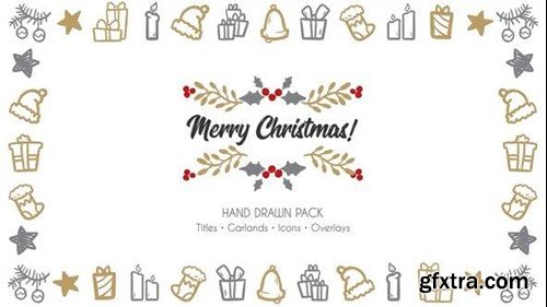 Videohive Merry Christmas. Hand Drawn Pack 41877825
