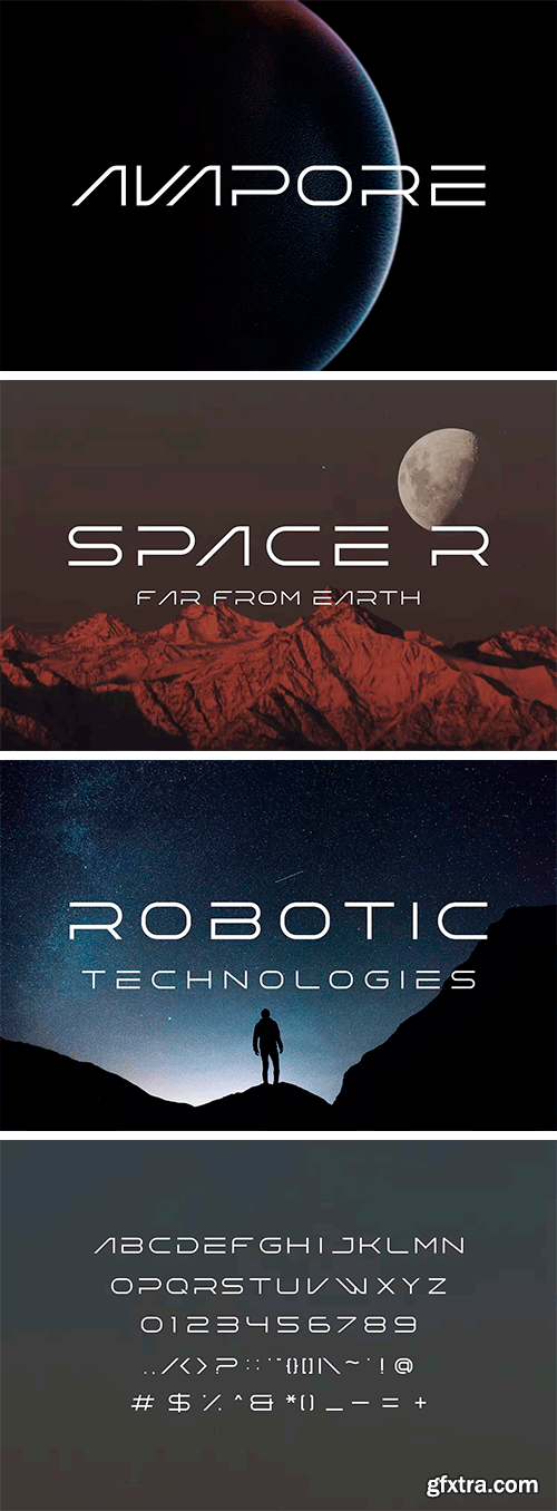 Avapore Technology Font