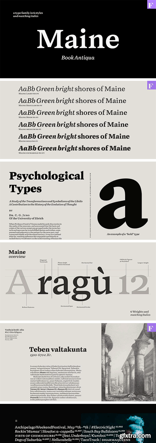 Maine Font Family Maine Font Family