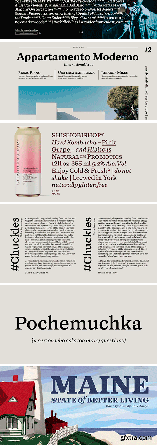 Maine Font Family Maine Font Family