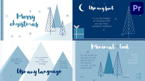 Videohive - Christmas Typography Scenes for Premiere Pro - 42180850 - 42180850