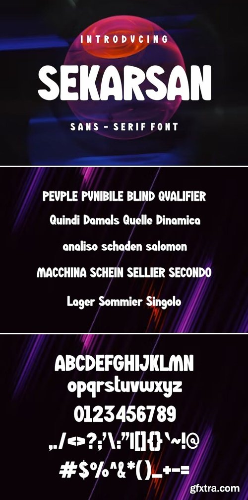 Sekarsan Font