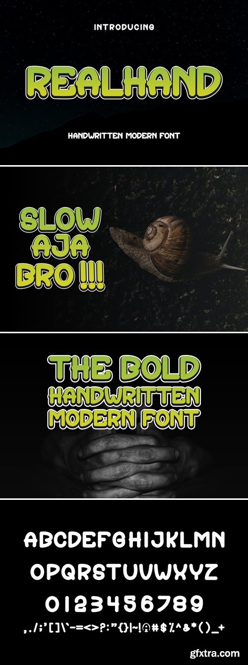 Realhand Font