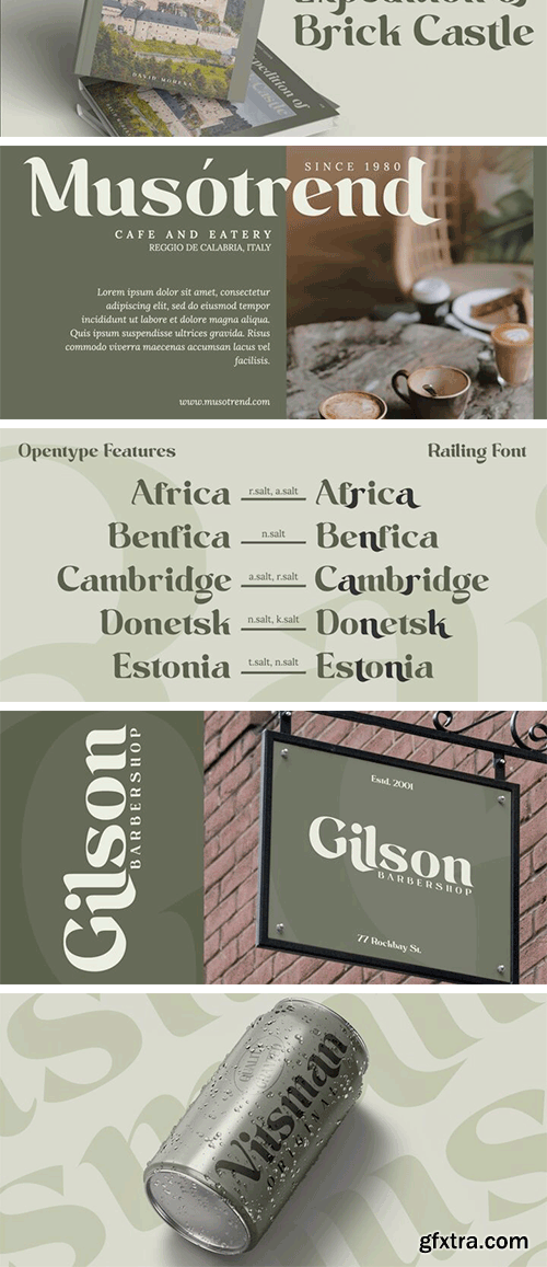 Railing Font Railing Font