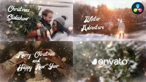 Videohive - Christmas Slideshow for DaVinci Resolve - 42179811 - 42179811