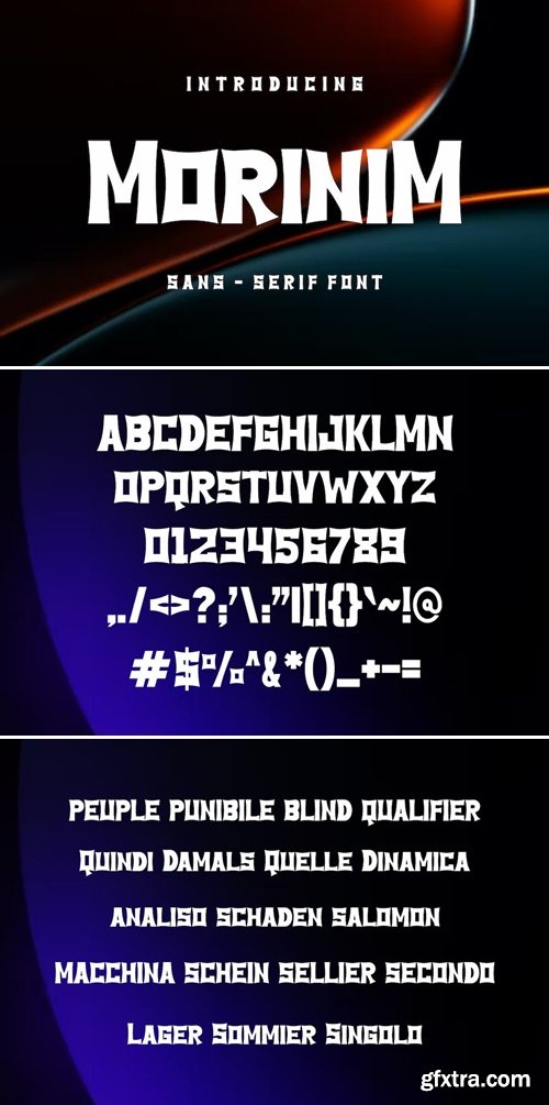 Morinim Font
