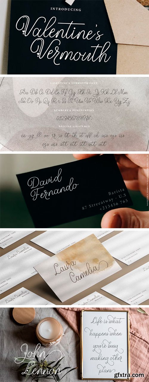 Valentines Vermouth Font Family Valentines Vermouth Font Family