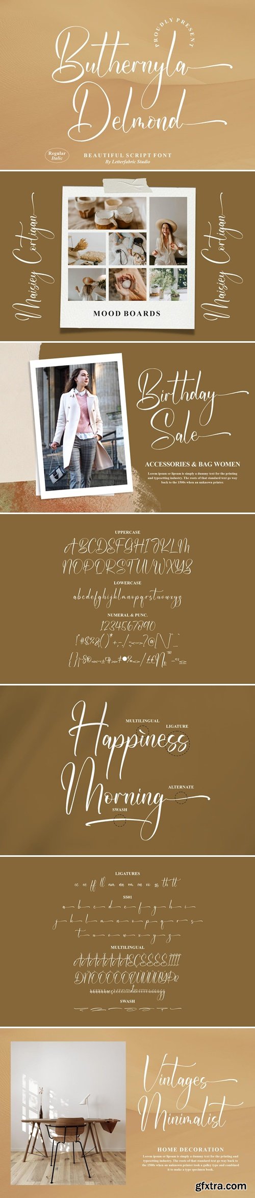 Buthernyla Delmond Script Font