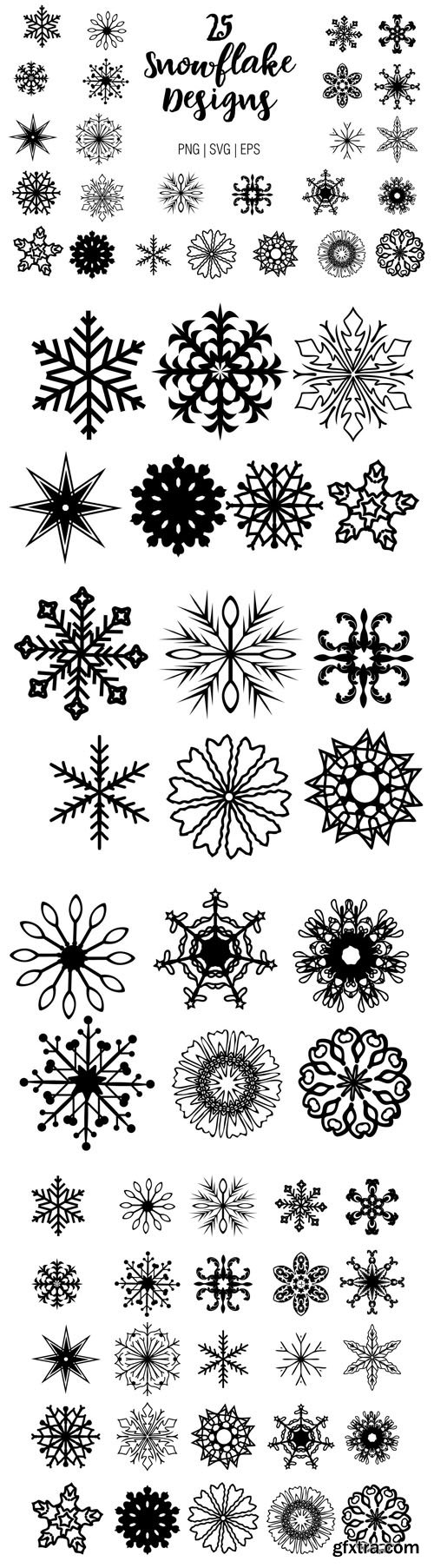 25 Snowflake Vector Designs Templates 25 Snowflake Vector Designs Templates