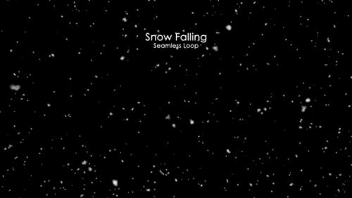 Videohive - Light Snow Falling Seamless Loop - 42190570 - 42190570