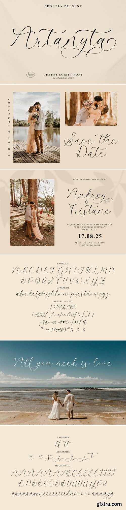 Artanyta Luxury Script Font