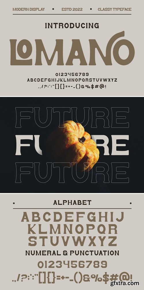 LOMANO Serif Font