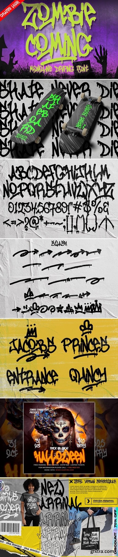 Zombie Coming - Horror Font