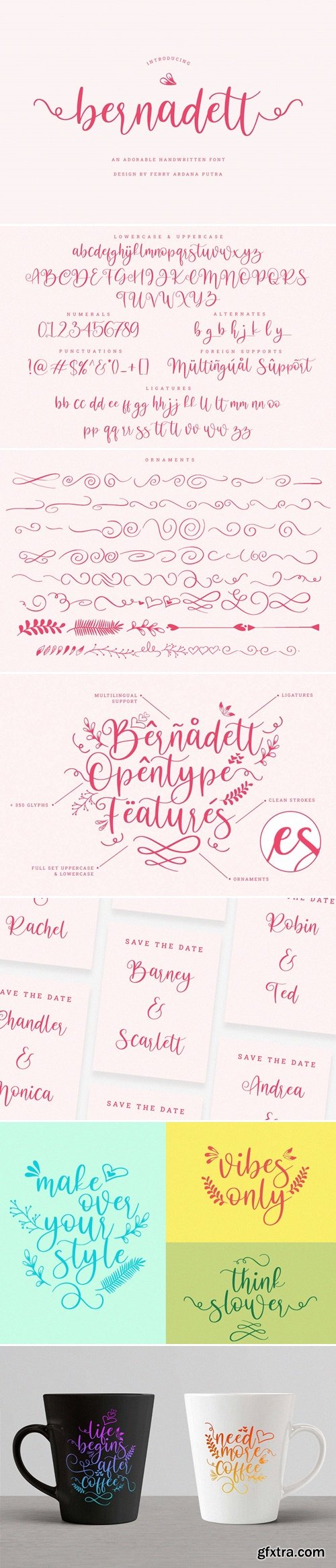 Bernadett | Handwritten Font