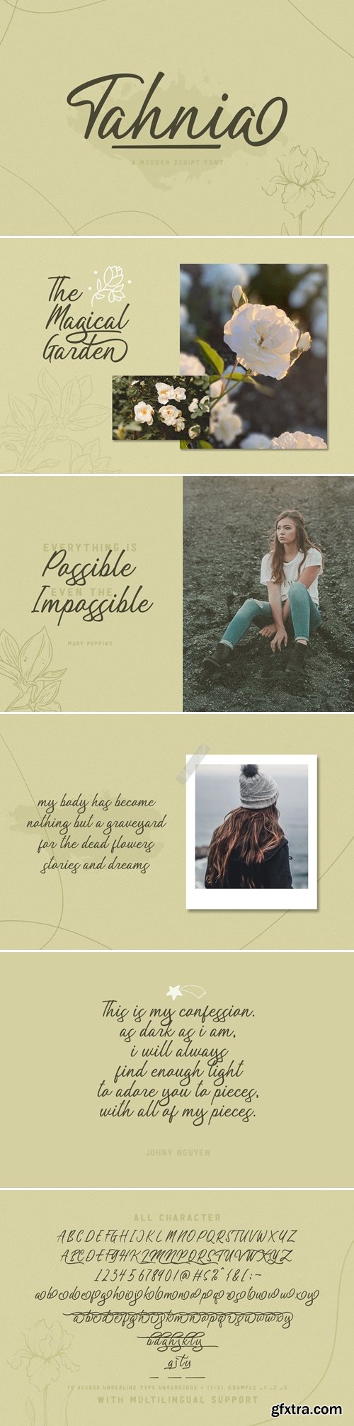 Tahnia - Modern Script