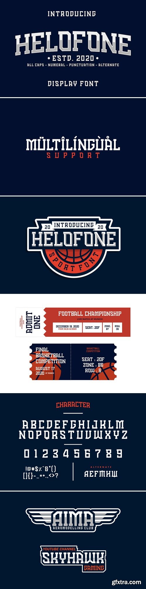 Helofone Sport Font