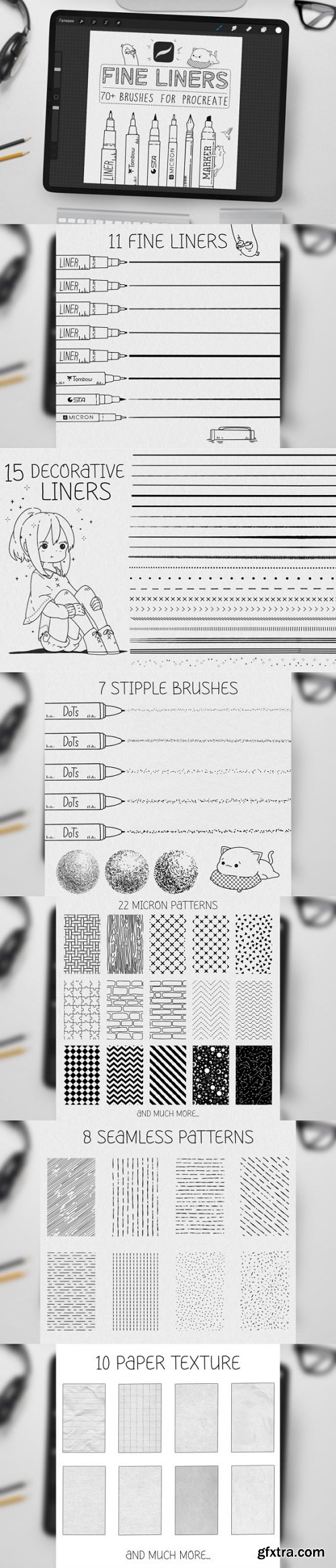 Fine Liners Brushes for Procreate