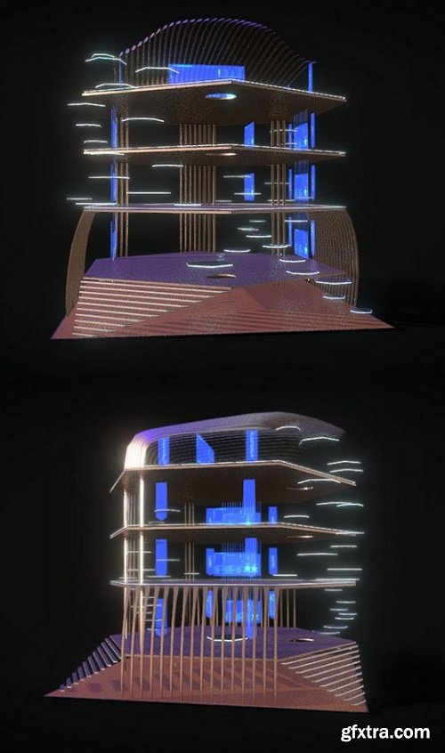 Metaverse Architecture | 3D Icon 3D Model