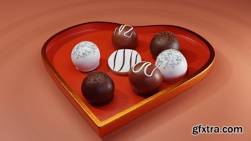 Making a box of chocolate in blender