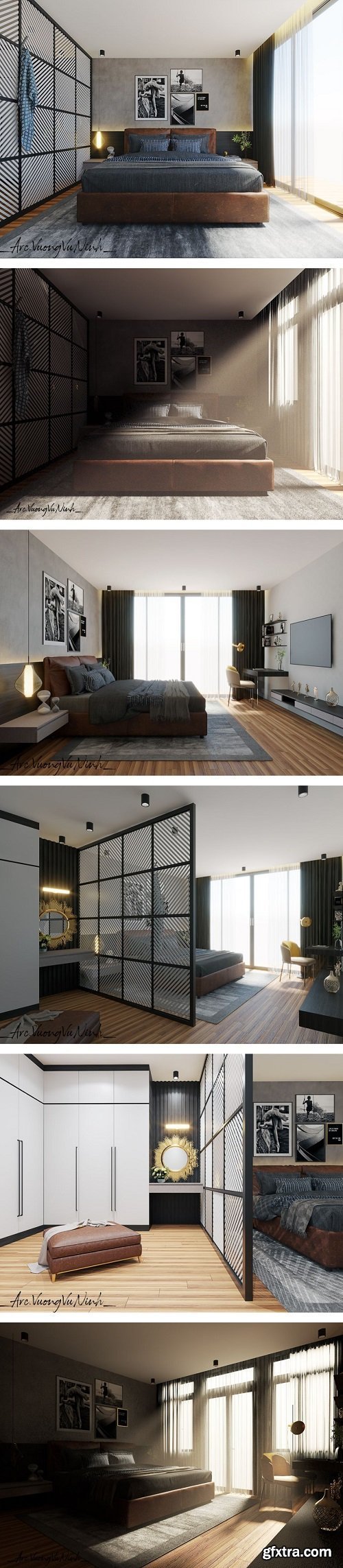 Interior Bedroom Scene Sketchup