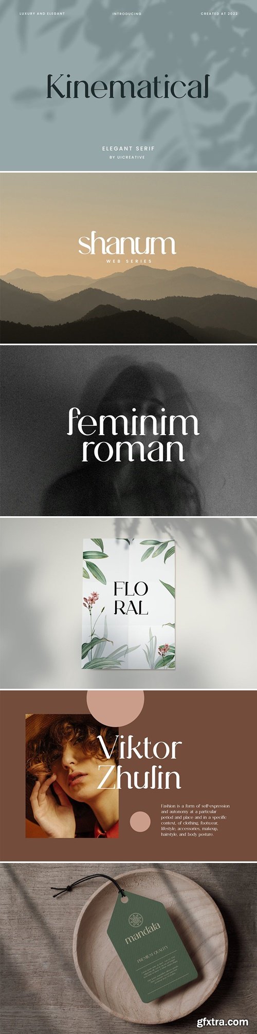 Kinematical Elegant Serif Font