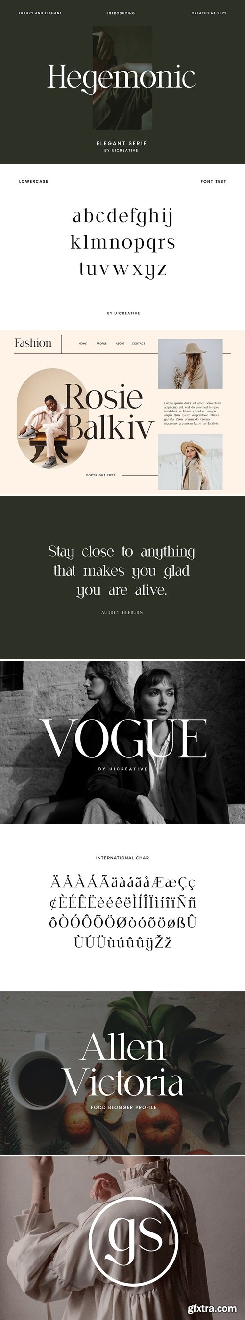 Hegemonic Elegant Serif Font