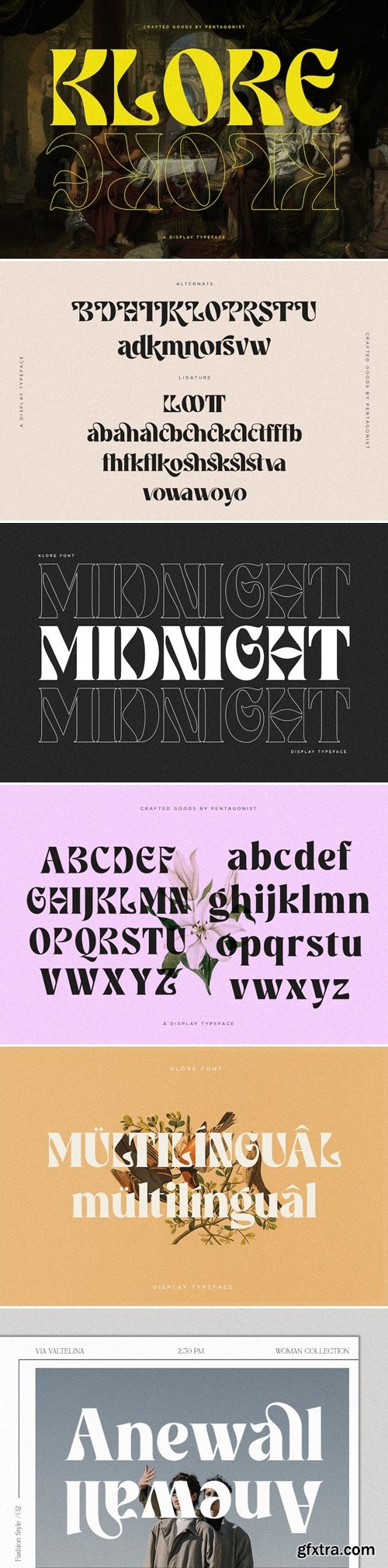 Klore | Vintage Display Font