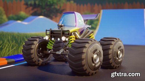 CGCookie - OFF-ROAD Rig and Animate an RC Monster Truck in Blender